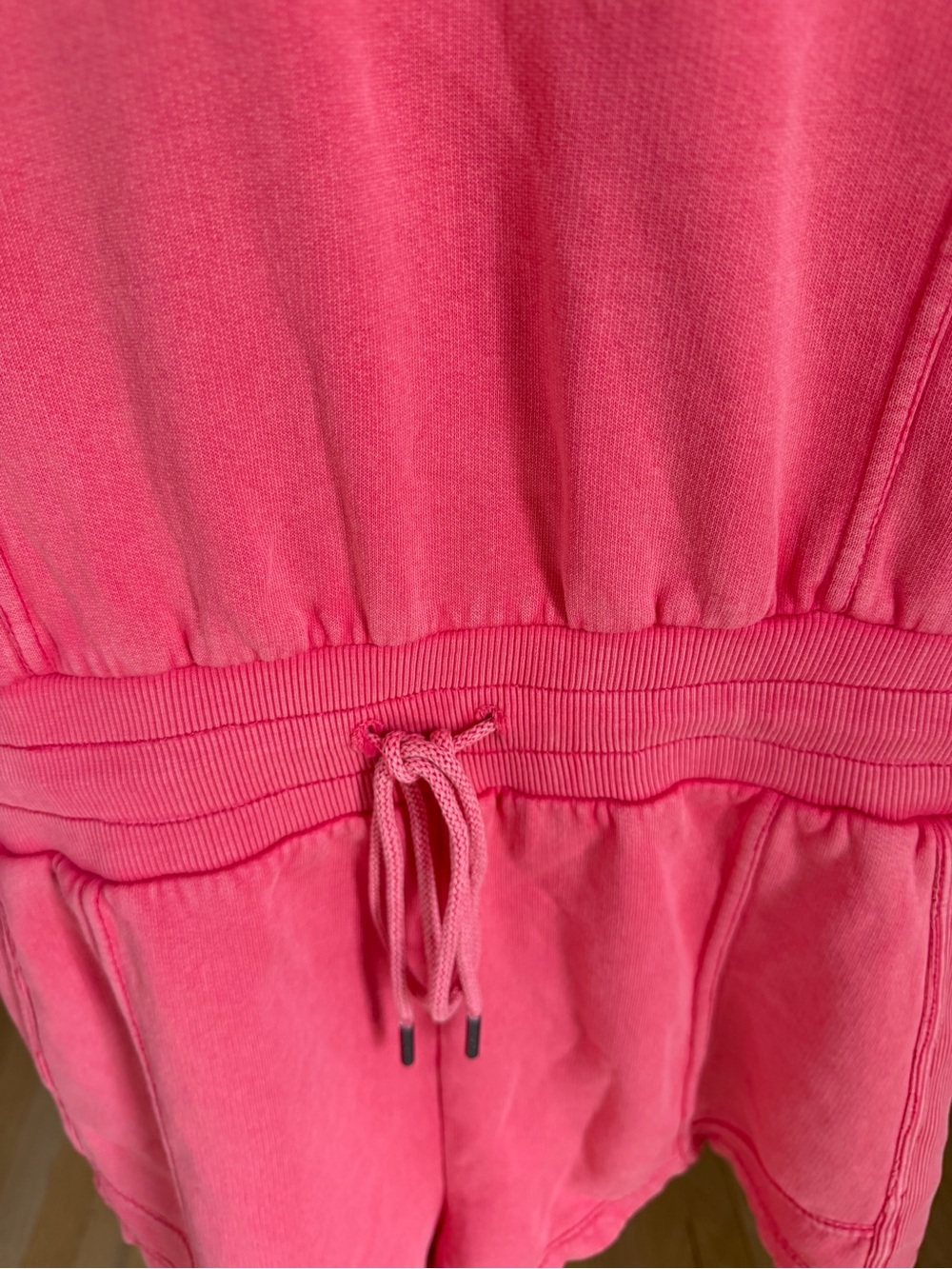 FP Movement by Free People Coral Pink Drawstring  Intercept Romper / NWT - Picture 12 of 12